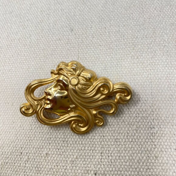 Lot of 5 Vintage‎ Brooches Christmas Art Deco Bow Angel Floral Brooch Pin - Picture 2 of 16